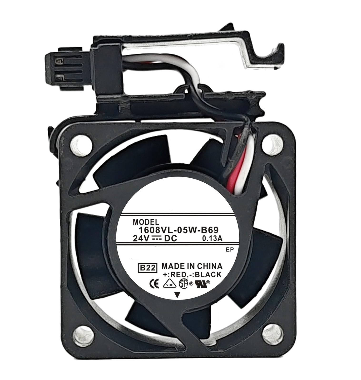 LZIKKGKI Cooling Fan 1608VL-05W-B69 DC 24V 0.13A 4cm 4020 40x40x20mm 3-Wire
