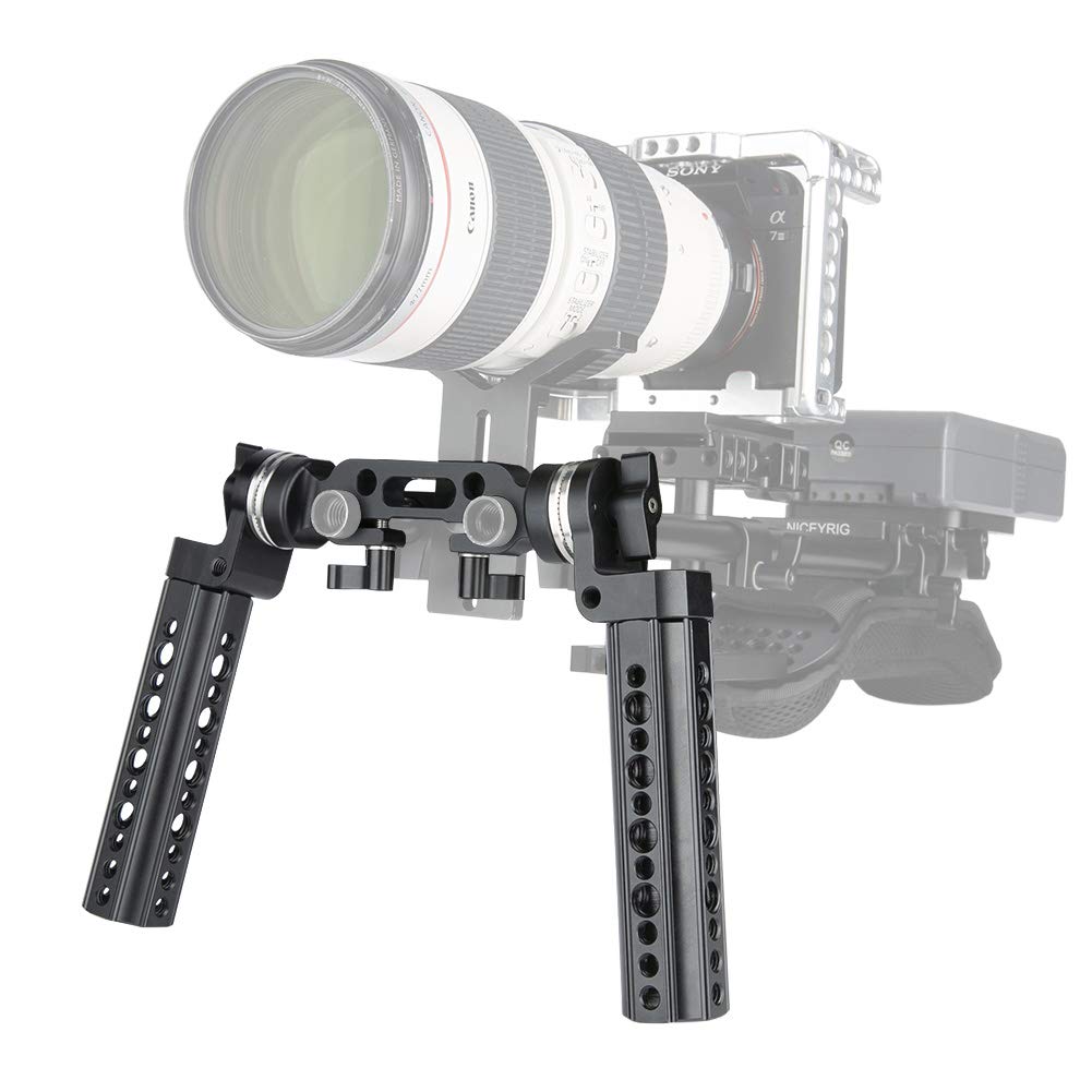 Handle Rosetta,NICEYRIG Kit Impugnatura Rosetta con Adattatore per Rosetta Standard Kit Morsetto per Asta 15mm per Fotocellula DSLR