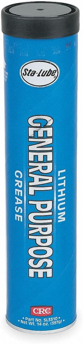 Amber Lithium Multipurpose Grease, 14 oz, NLGI Grade: 2, Pack of 5