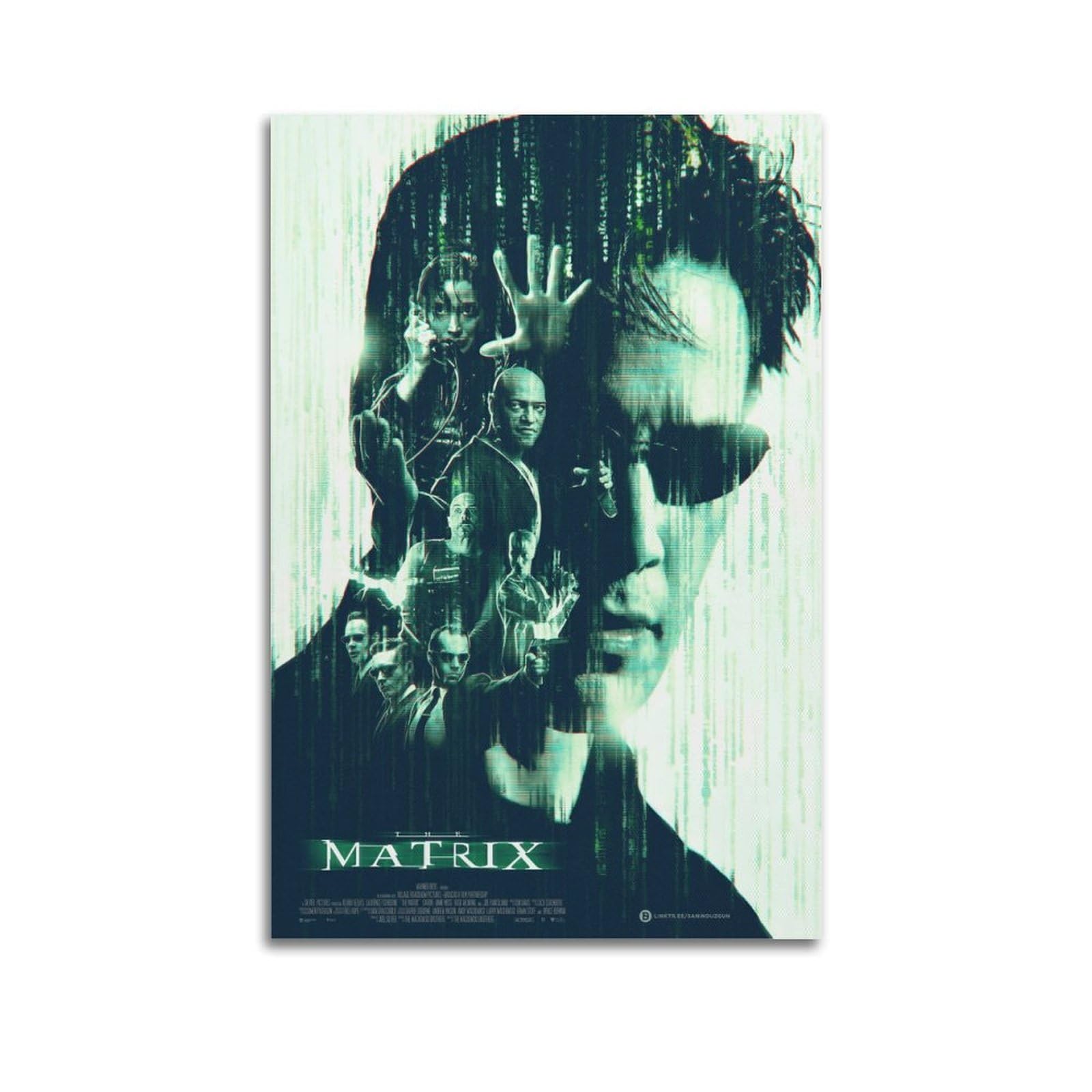 FDRPMHC The Matrix Movie Poster Art Canvas Wall Art Decor Living Room Modern Family Bedroom 08x12inch(20x30cm) Unframe-style