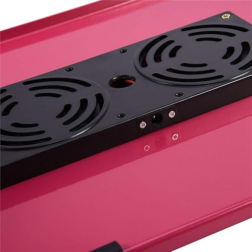 Miniatura 9 de Soporte plegable para laptop, mesa de aluminio para cama y sofá, escritorio de regazo ajustable, soporte portátil para cuaderno, bandeja de