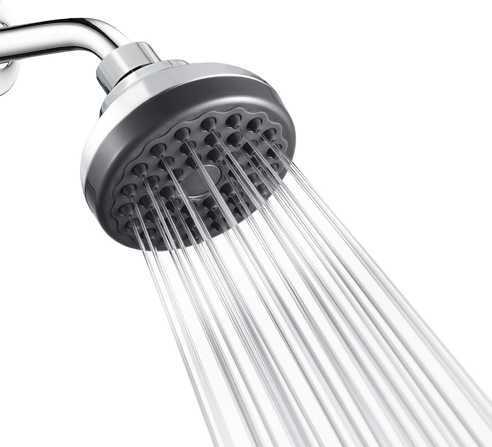High Pressure Shower Head 3 Inches Showerhead Chrome with Adjustable