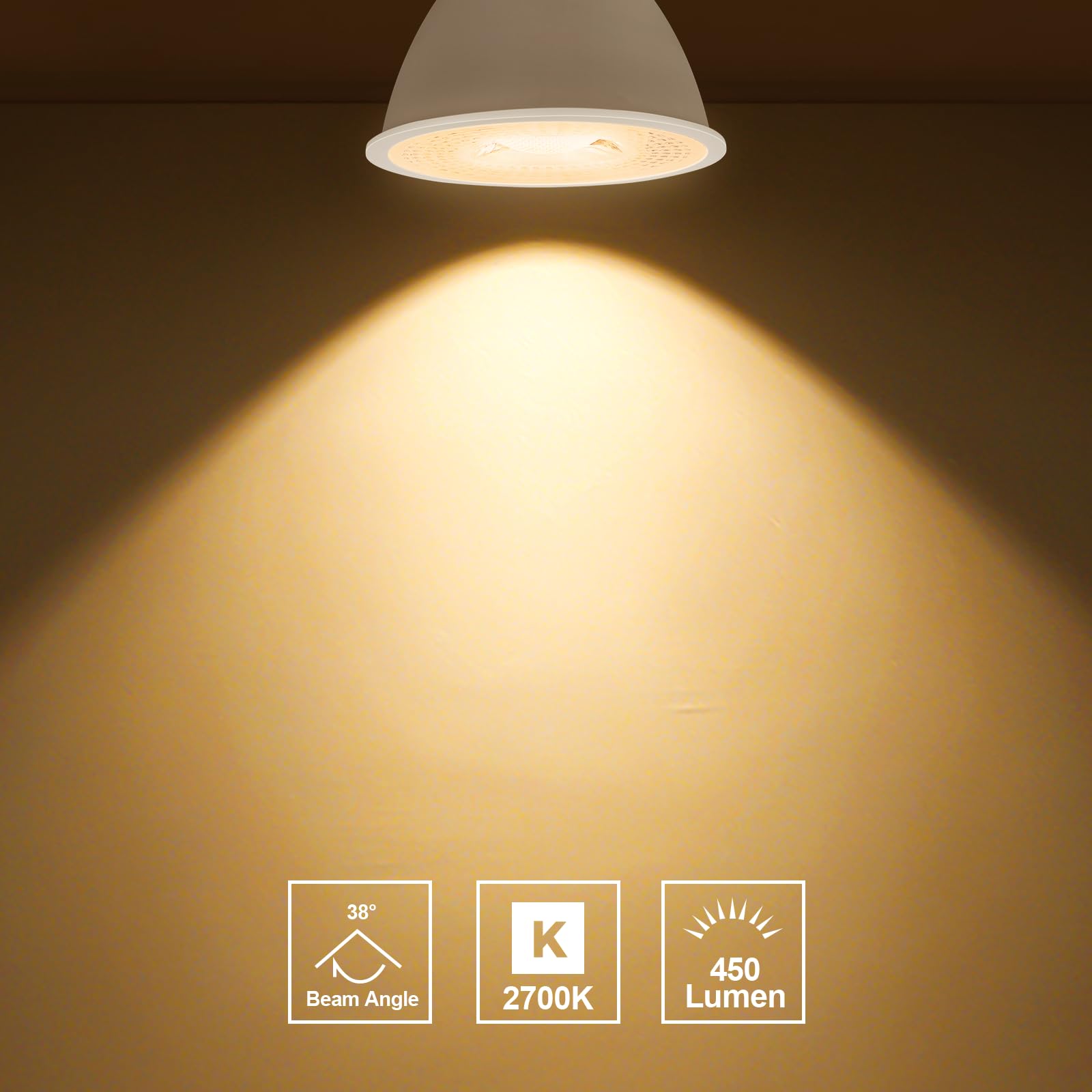 LGB52016LE1 LED照明 2700K 23W GEPLAD 12 Pack MR16 LED Bulb 50W Halogen Equivalent, 5W 2700K Warm