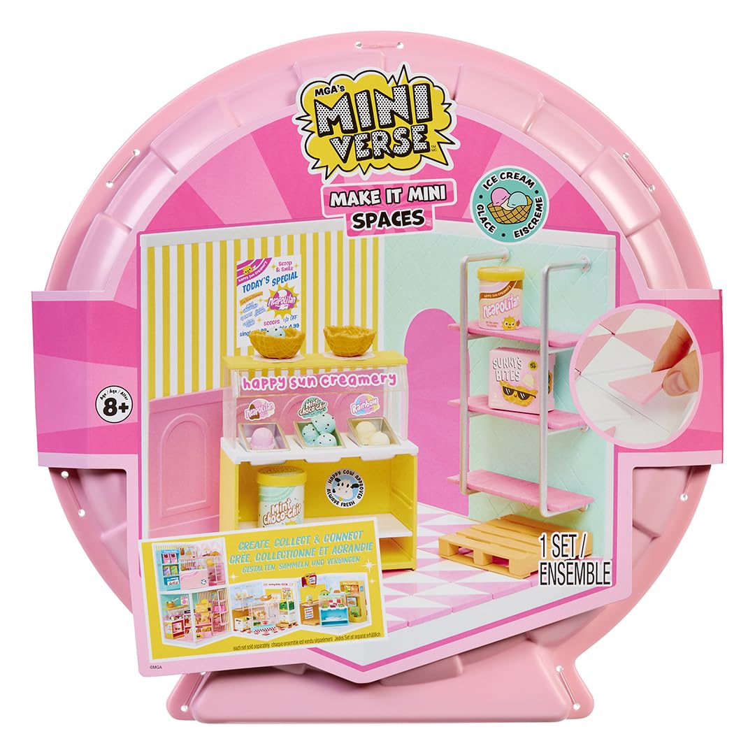 MGA's Miniverse Make It Mini Spaces Ice Cream Shop di MGA - Include 1 Confezione, Set di Costruzioni, Fai da te. Per Collezionisti e Bambini. Età 8+. NON COMMESTIBILE