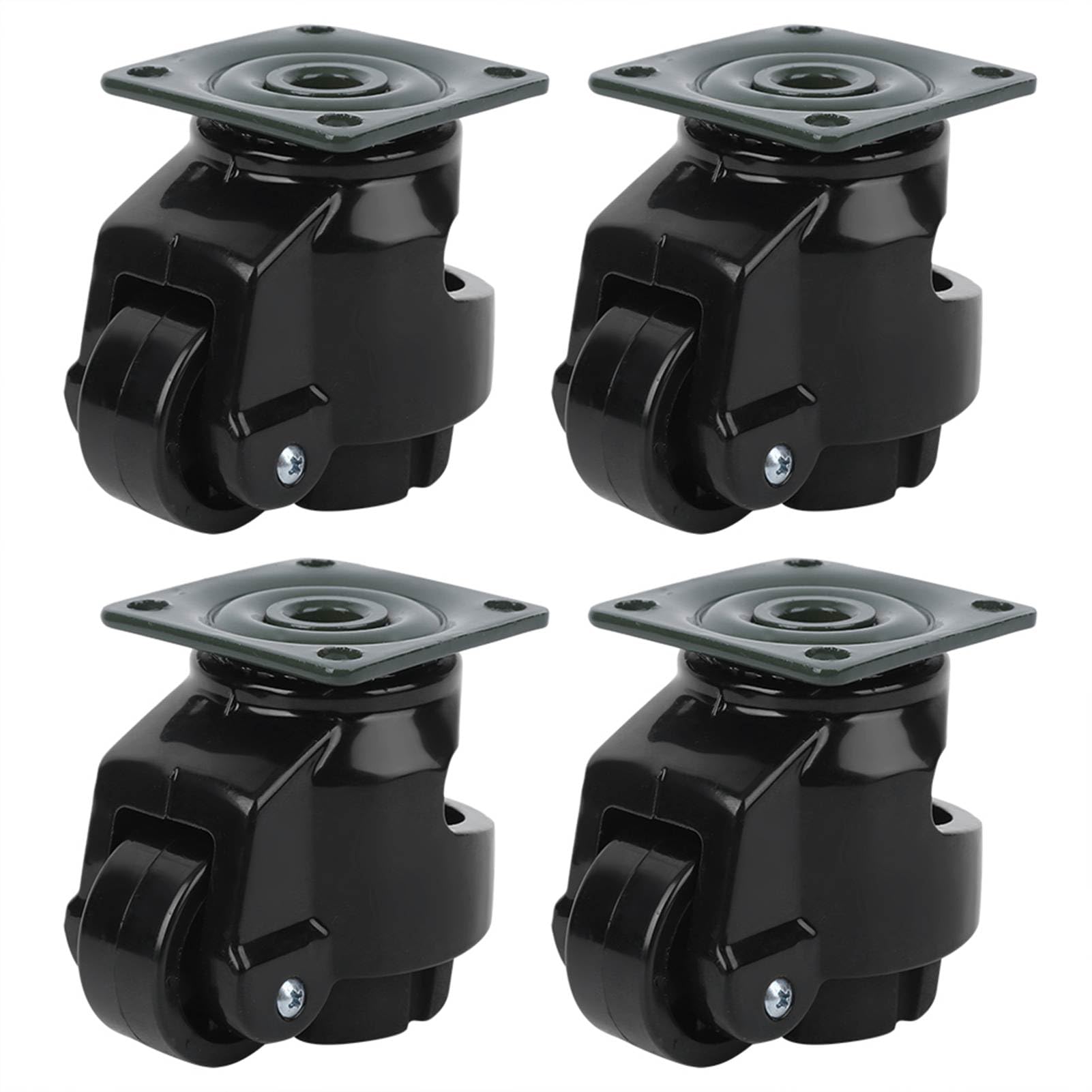 ZGUOUZANTYE 4 Heavy Duty Leveling Caster Wheels for Industrial Use