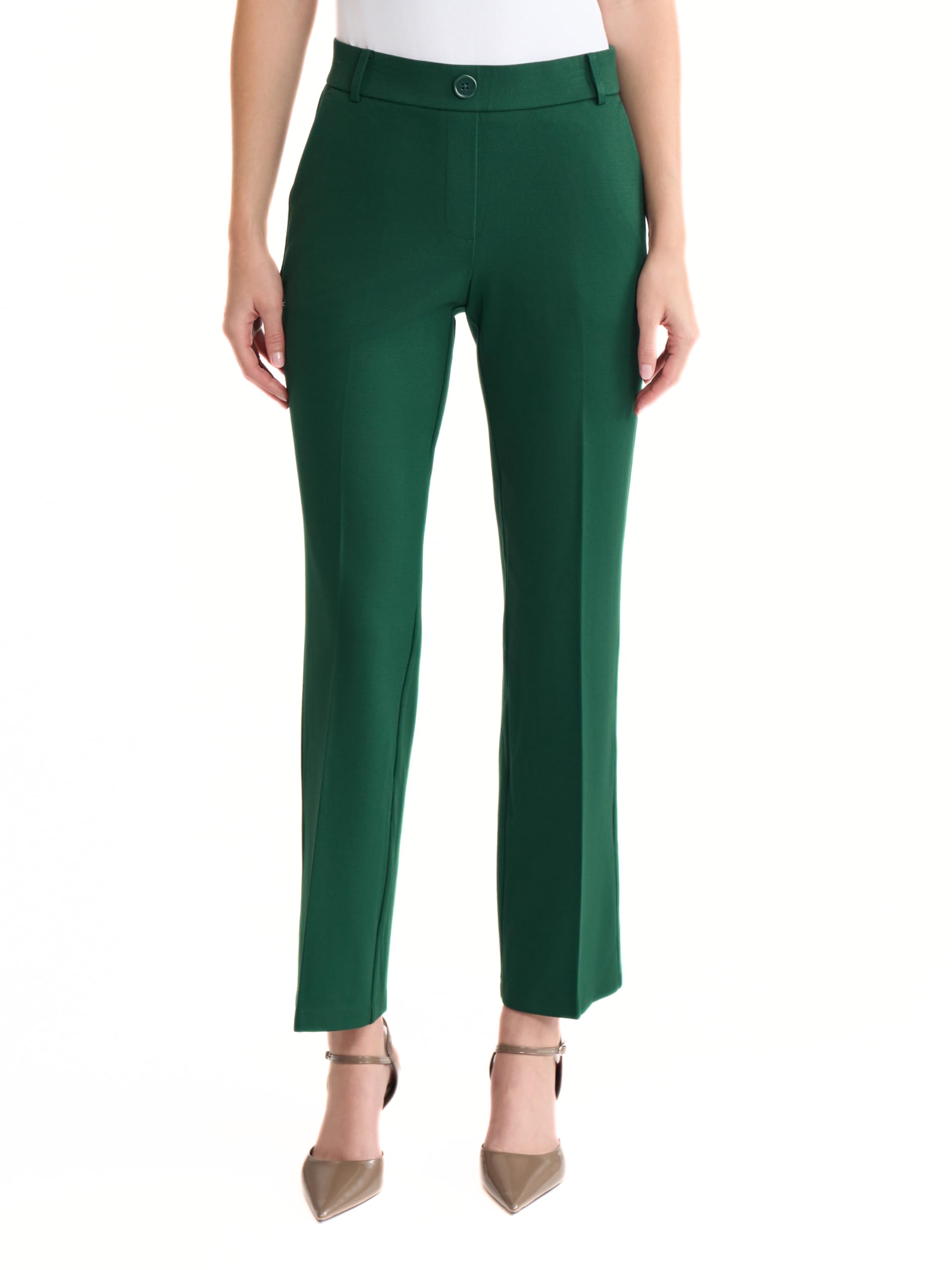 Kasper Womens Pull-on Straight Leg Pant