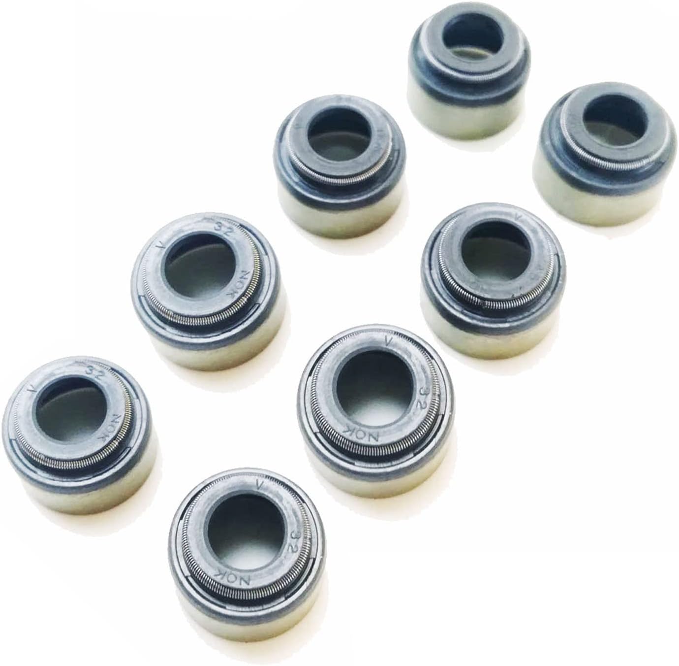 Engine Valve Kit Compatible with Mitsubish 4D31 4D32 4D33 Diesel Engine Valve Guides, Intake Valves, Exhaust Valves, Intake Valves Seats, Exhaust Valves Seats Replacement