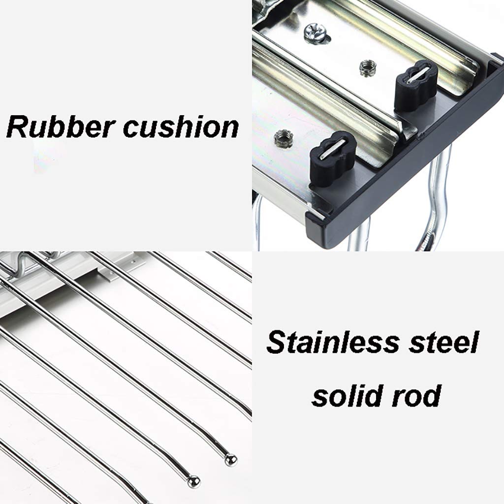 Armadio Push-Pull Portapantaloni da 18 Pantaloni, Guida Scorrevole per Riporre Sciarpe Estraibili, Portaoggetti per Armadietto Profondità 47Cm Larghezza 64Cm/Bianco