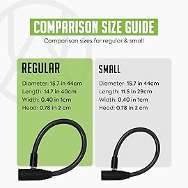 Urban August Child-Proof Refrigerator Lock for Kids & Adults - Lock for French Door Fridge and Cabinet (Small, Black, 10 Pack Keyed Alike)