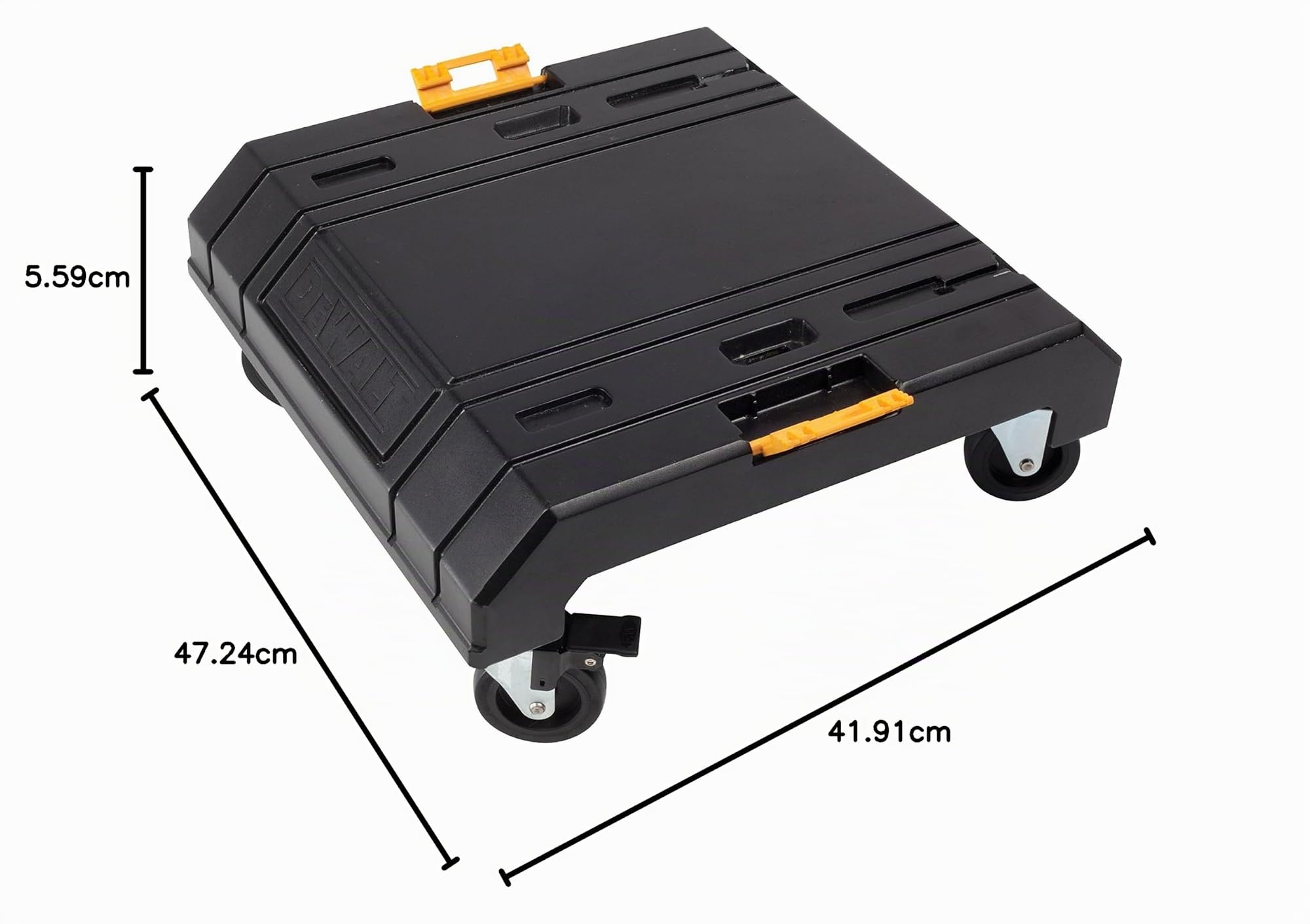 DEWALT DWST1-71229 - Carro de Transporte TSTAK para Taller con 3 Cajones y Ruedas, Almacenamiento Móvil y Organizado para Herramientas