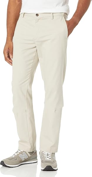 Amazon Essentials Men's Slim Fit Wrinkle-Resistant Flat-Front Work Chino Trousers - 1