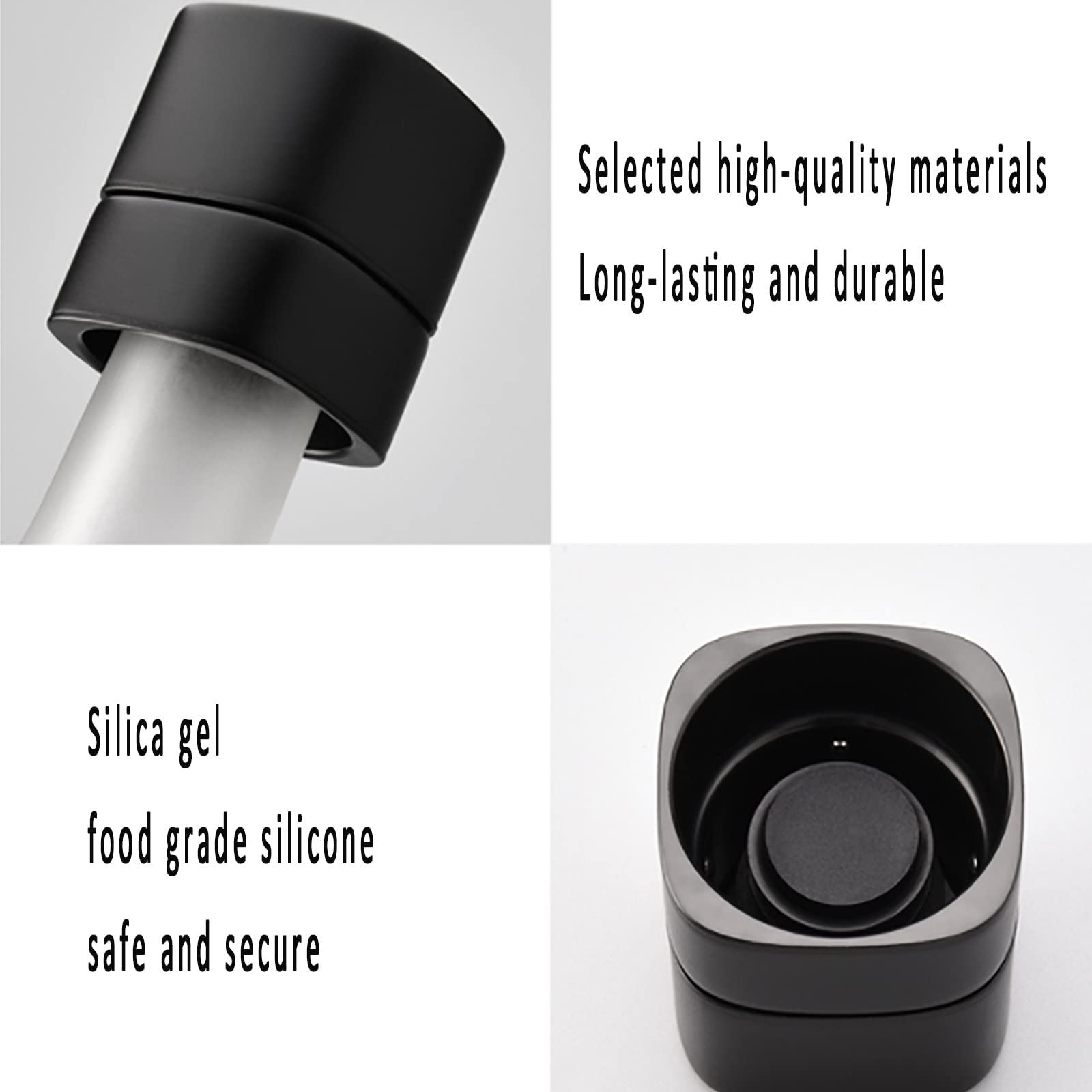 Bouchon De Champagne, Scellant De Bouteille De Champagne Scellé en Silicone, Économiseur Et Scellant De Champagne, Longue Durée Et Durable, Meilleurs Accessoires pour Champagne Mousseux