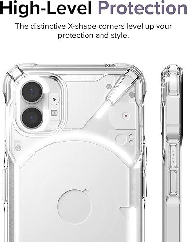 Miniatura 3 de Ringke Fusion-X [revestimiento dual antiarañazos] Compatible con Nothing Phone 1, cubierta transparente a prueba de golpes diseñada para nada