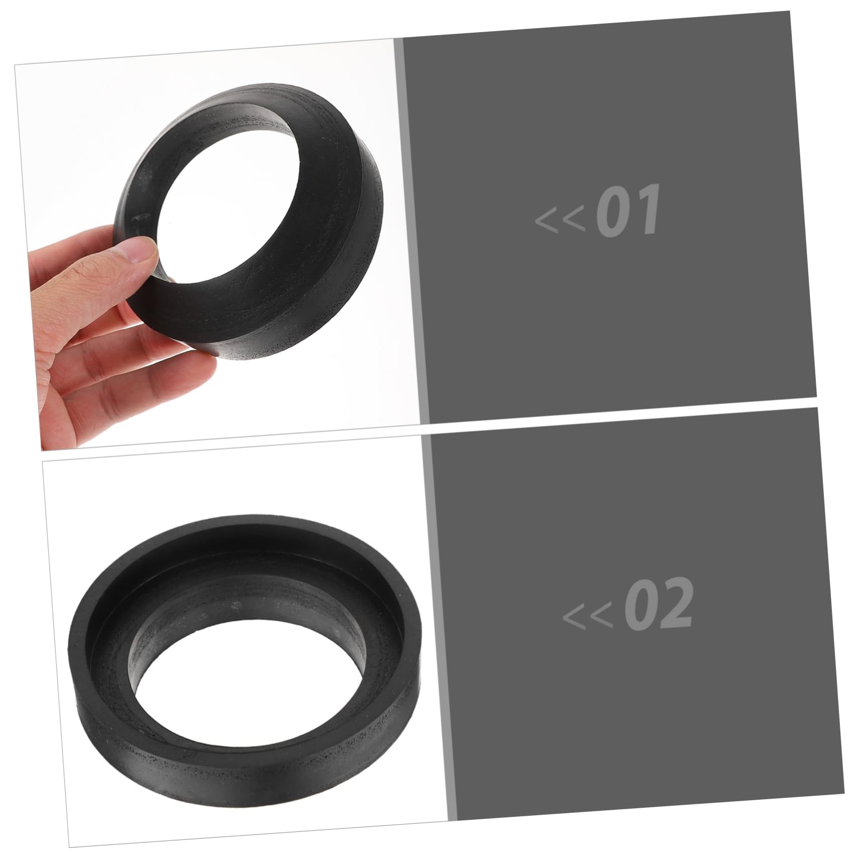 Tofficu 2 Set Guarnizione per Cisterni Wc Completo per Installazione Facile Accessori per Resistente e Compatibile con Serbatoi Wc