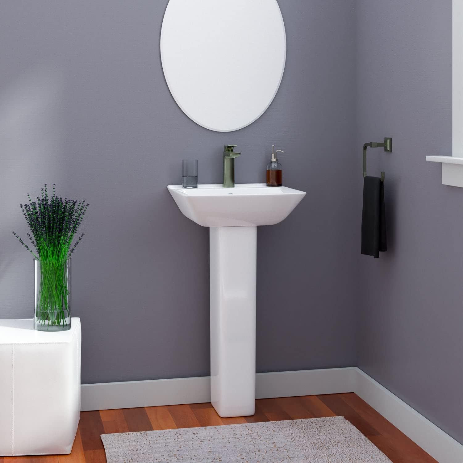 Eden 450 Pedestal Lavatory 17-3/4" x 14-1/2" x 32-1/4"