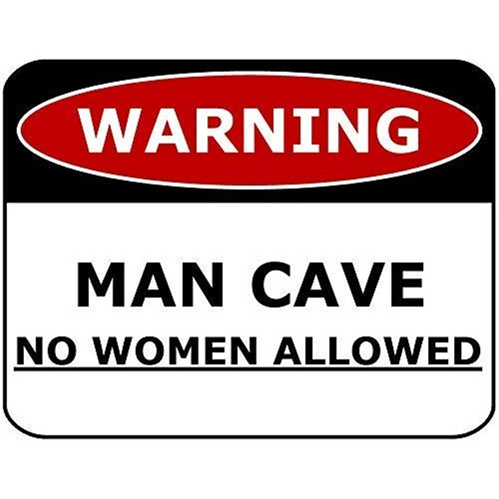 Biopracess Warning Man Cave No Women Allowed Warning Tin Sign 8x12 inches