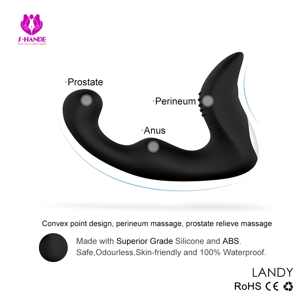 - Massaggiatóre Próstatico,Silicone Vibràtóre con 9 Modalità Di Vibrazione, Morbido Vibratǒri per Donna e Uomo Stimólazione Clitòridea e Puntó G Massaggiatóre Nero