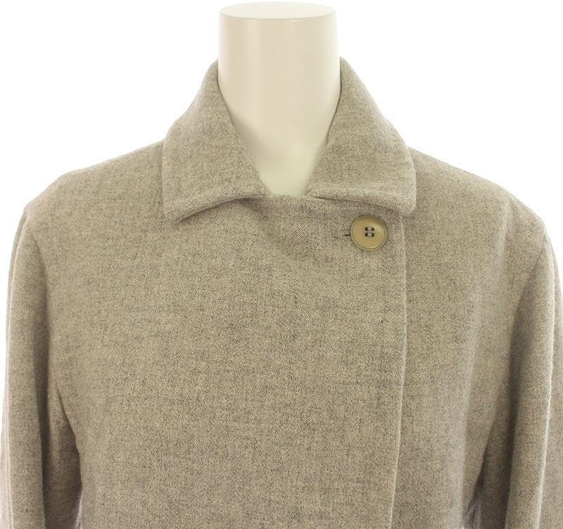 マックスマーラ MAX MARA 白 ステンカラーコート ショート ダブル ウール