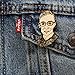 RBG Wood Pin | Ruth Bader Ginsburg Handmade Brooch