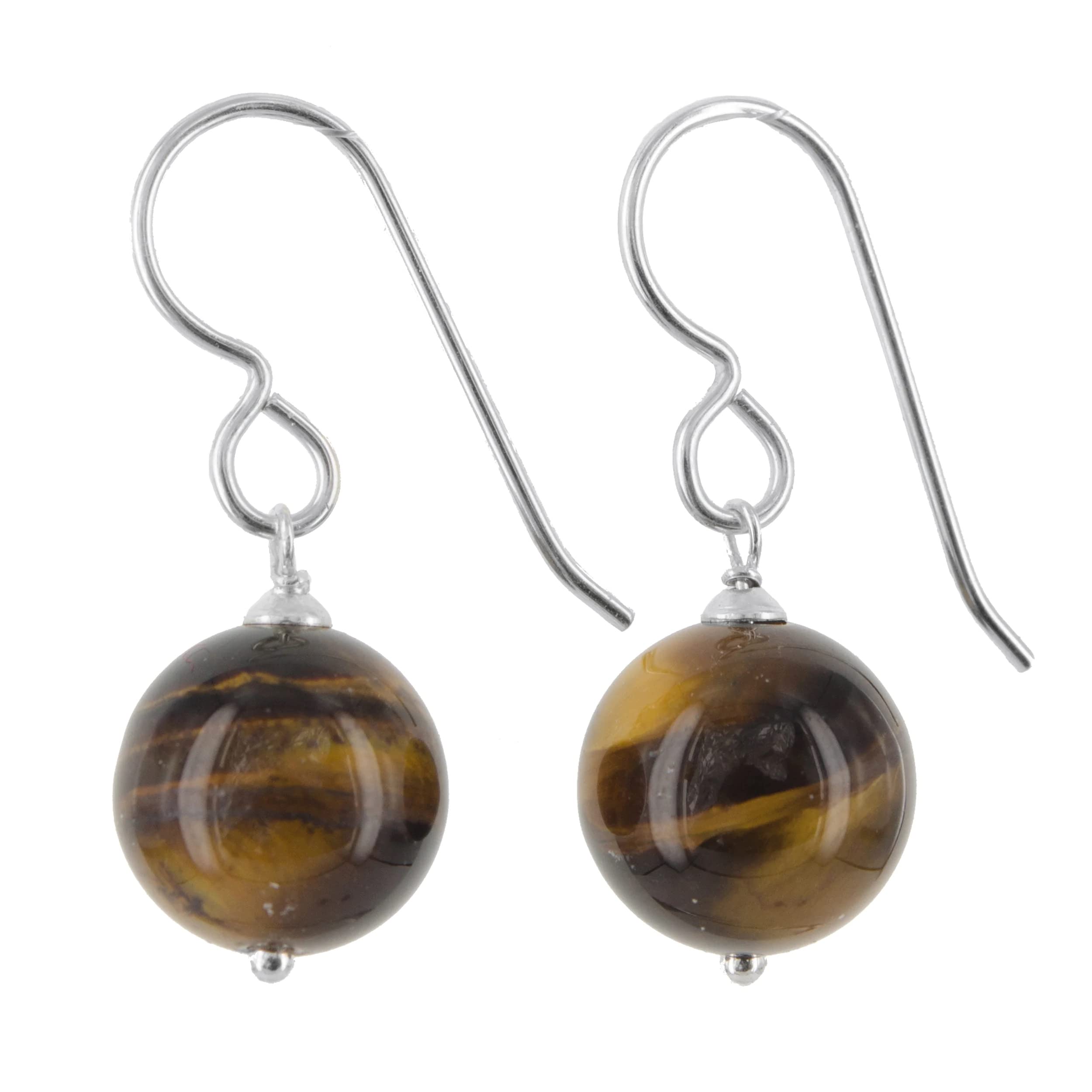 Astroghar Natural Tiger Eyes Crystals Beads Tops Jhumka Earring Pair For Women And Girls (B09VDL4L9C) Amazon Price History, Amazon Price Tracker