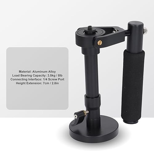 Miniatura 7 de Estabilizador de cardán para cámara, estabilizador de video de 3 ejes para cámaras ligeras sin espejo, puerto de tornillo de 14, estabilizador de