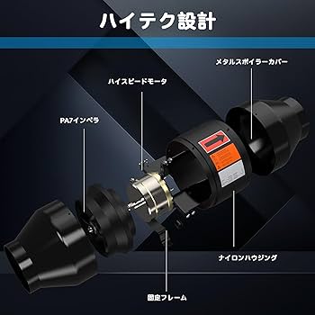 Amazon.co.jp: 100mm ダクトファン 通風排気と調速機-ECモータ