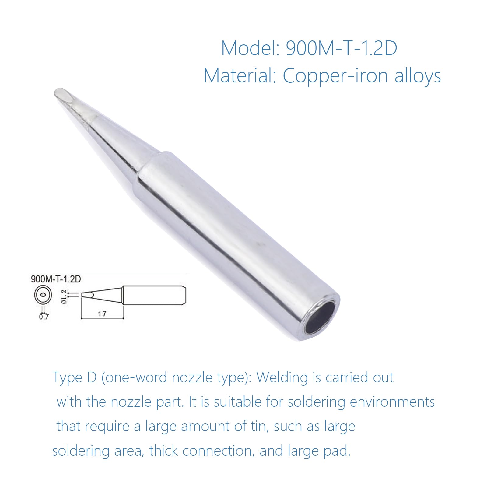 Kit 12 Pointes De Fer à Souder 900M - Compatible Hakko, Yihua, Atten... - Pour Soudage Électronique