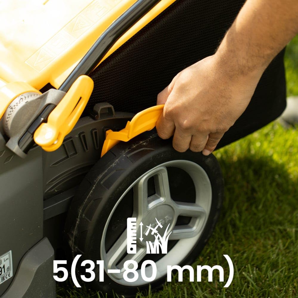 STIGA Combi 340e Kit Akku-Rasenmäher, 48 V Akku 4 Ah + Ladegerät, 38 cm – Leicht, Klappbarer Holm – Rasenflächen bis 350 m²