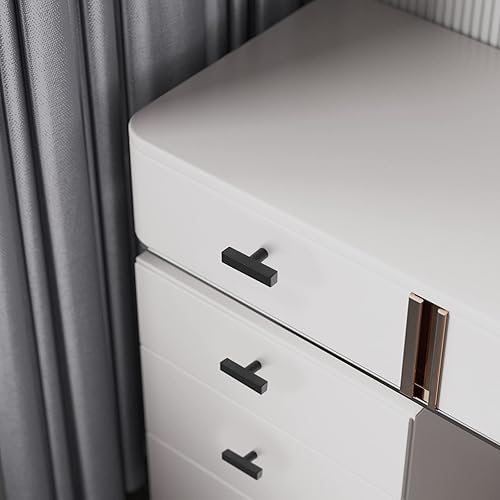 Miniatura 5 de knobelite Perillas cuadradas negras de 2 pulgadas para gabinetes de cocina, tiradores de cajón para muebles de cocina, paquete de 30 unidades