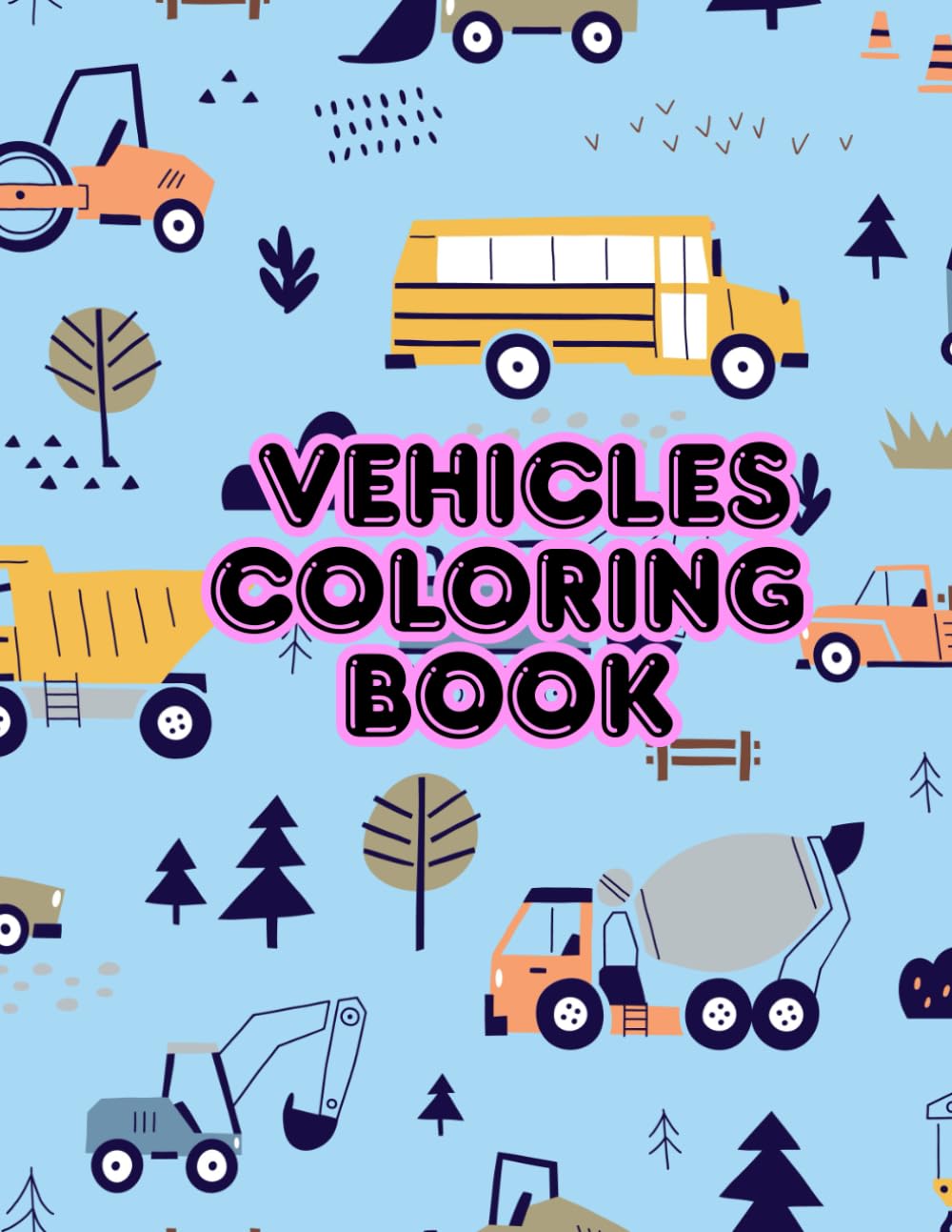 Vehicles Coloring Book
