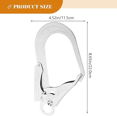 Miniatura 3 de DOITOOL Alta resistencia de acero de aleación de gran caída forjado doble bloqueo gancho de presión de seguridad protección contra caídas gancho de