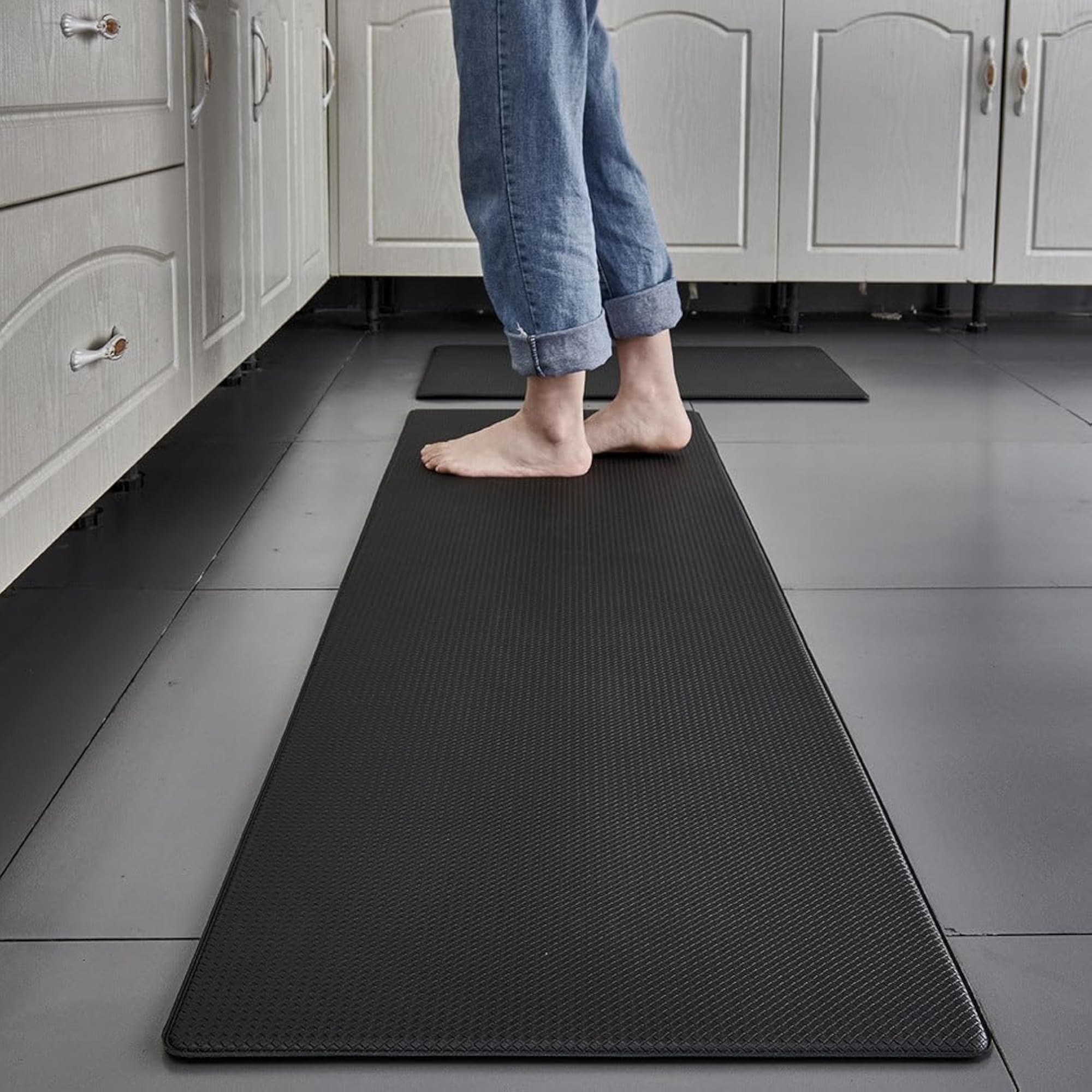 Cushioned Standing Mat for Kitchen, Reduces Foot Fatigue, Non-Slip Mat