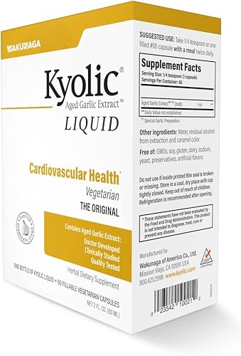 Miniatura 4 de Cápsulas con extractos de ajo añejado Kyolic, fórmula 100 original cardiovascular, 10021, líquido, 1, 1
