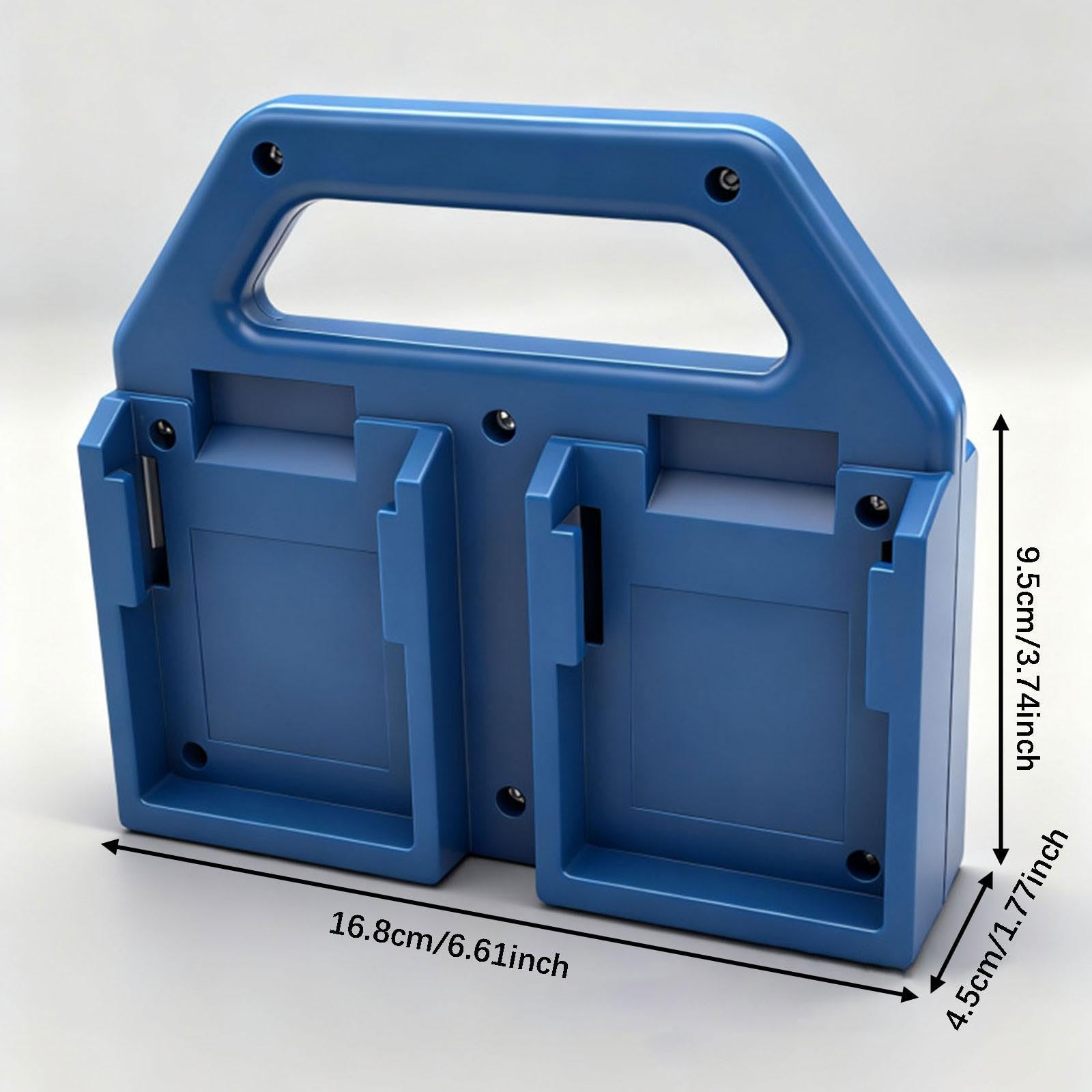 Amagogo Organisateur de Porte-Piles avec poignée, Accessoire d'espace de Travail, Support de Rangement pour Piles pour Atelier/Garage.