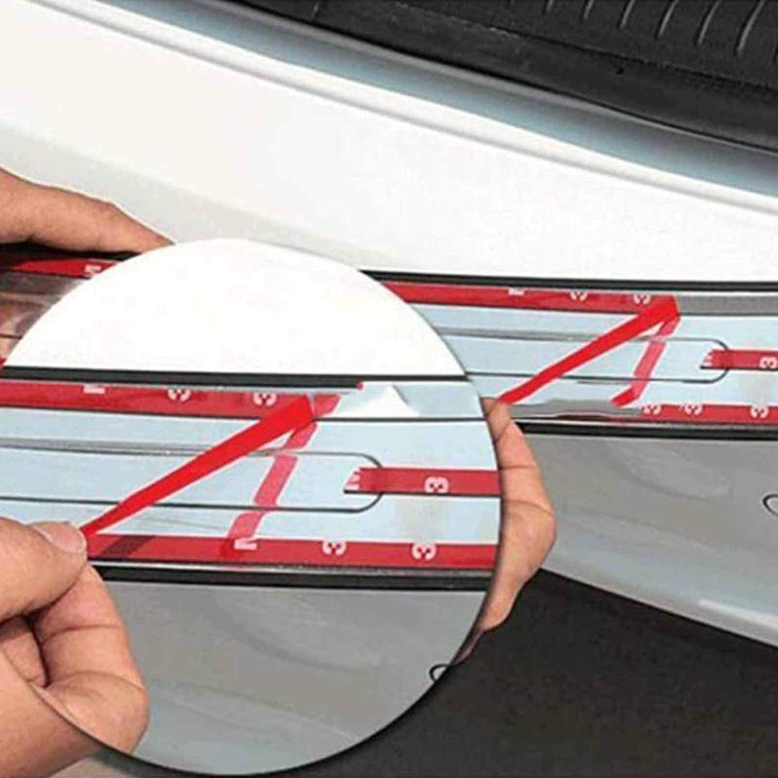 DYTWXG Protector de Parachoques Trasero Cromado de Acero Inoxidable para Chevrolet Aveo 2010~2013, Protector de Parachoques Trasero, Protector de arañazos, Accesorios de Parachoques de Coche