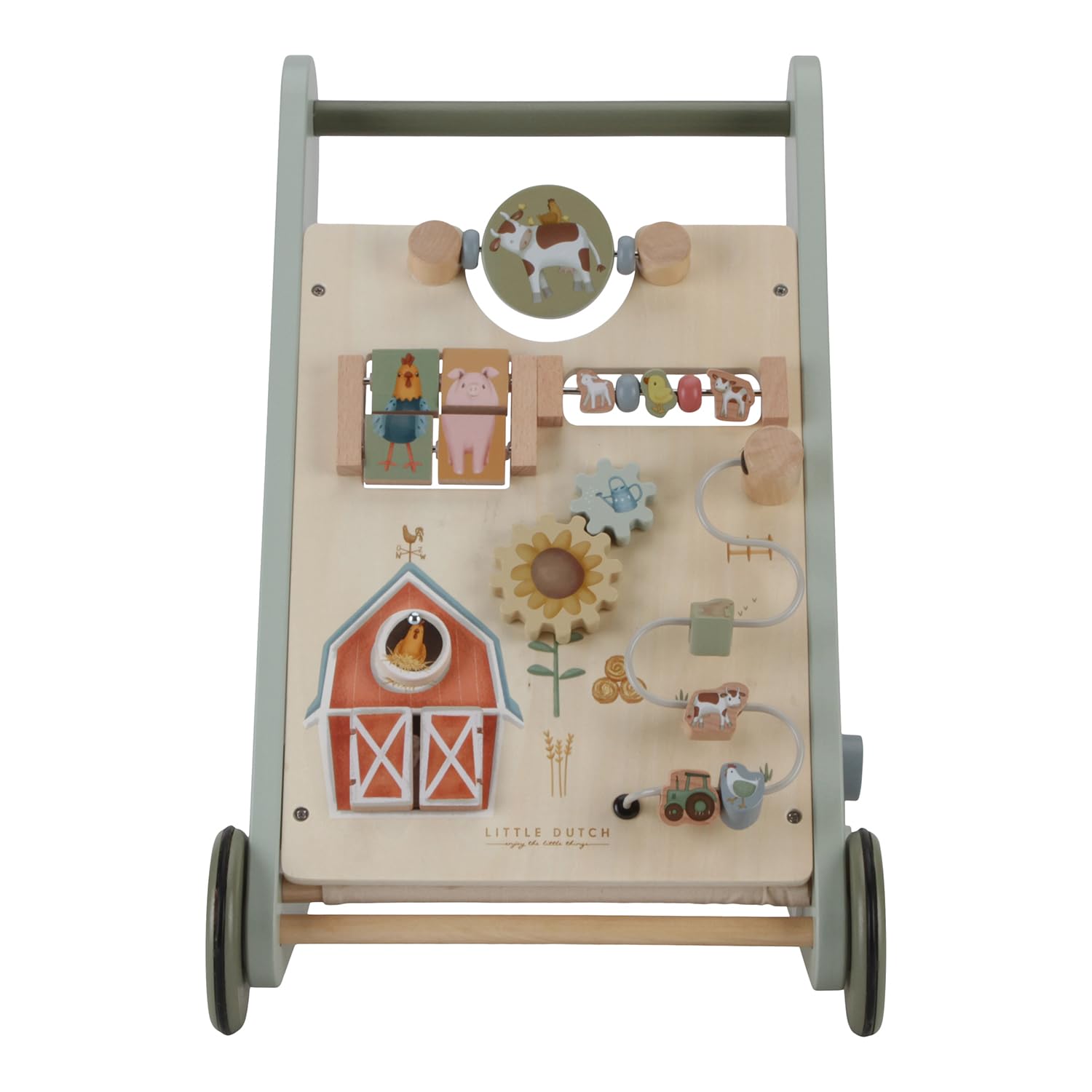 Little Dutch Little Farm 7132 - Carrello in legno FSC, colore: Verde