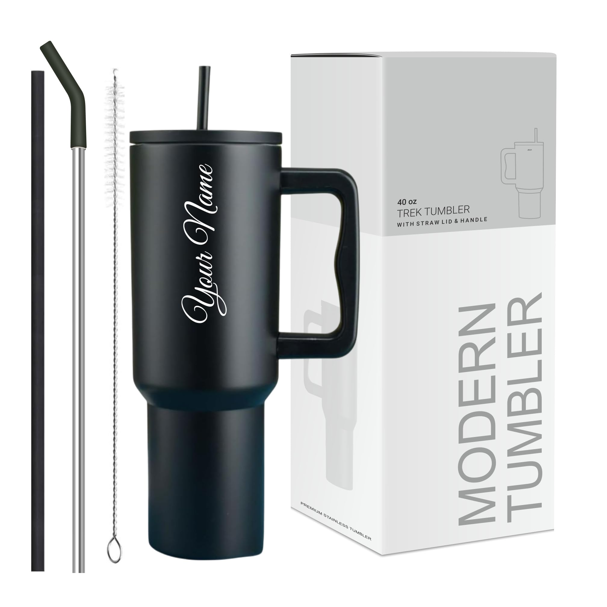 COMFYPOT Stainless Steel Tumbler with Lid & Straw, 100% Leakproof Tumblers with Handle, Sipper for Office,Gym & Outdoors 1200ml Tumbler