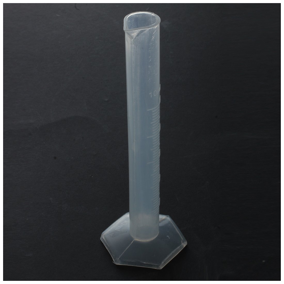 Huusuei Labor-Hex- 10 mL pomiar płynu tworzywo sztuczne cylinder miarowy szkło pomiarowe
