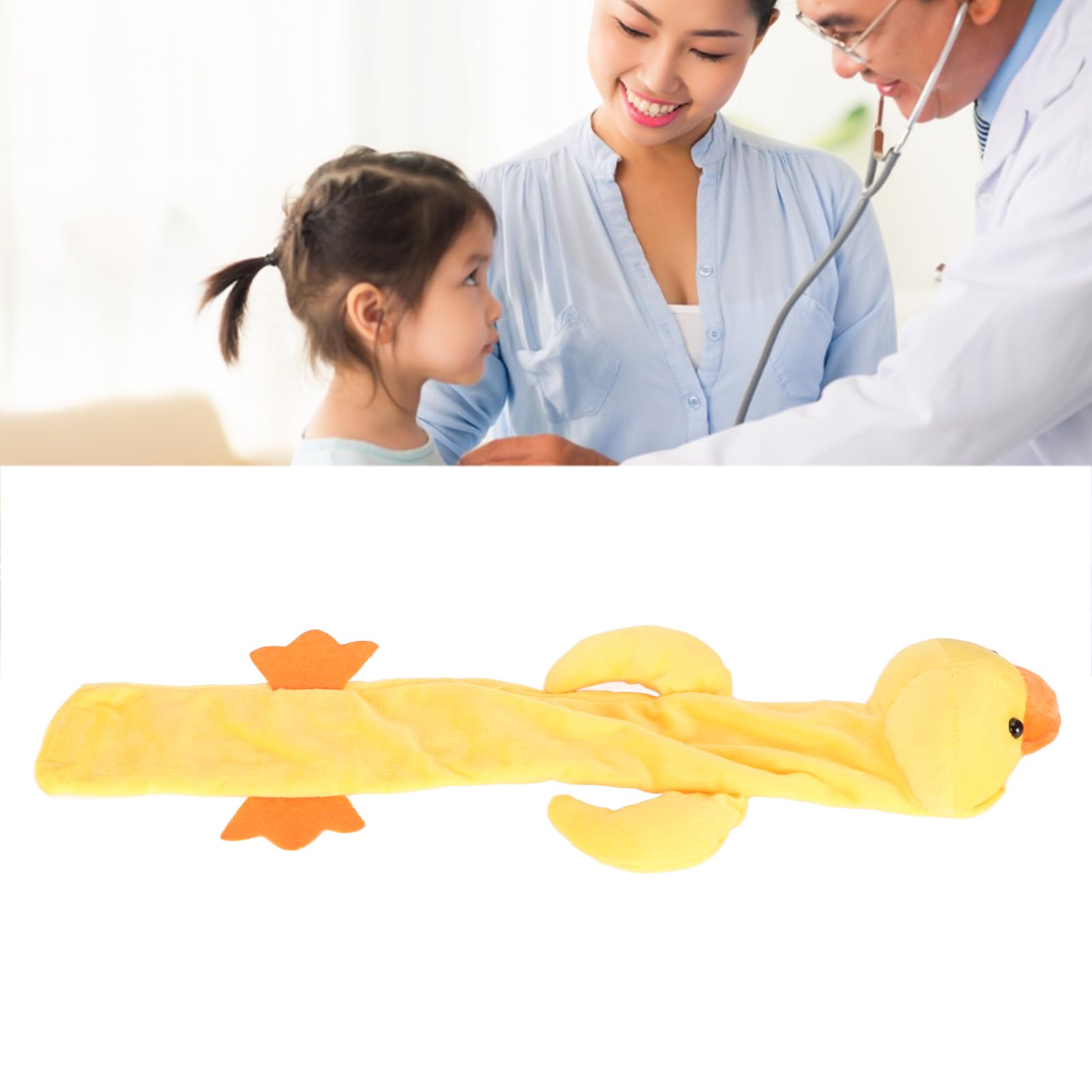 Housse de Stéthoscope en Peluche en Forme D'animal, Facile à Utiliser, Design Accrocheur, Relaxant et Confortable, et Fiable, pour Stéthoscope de Toute Taille (canard)