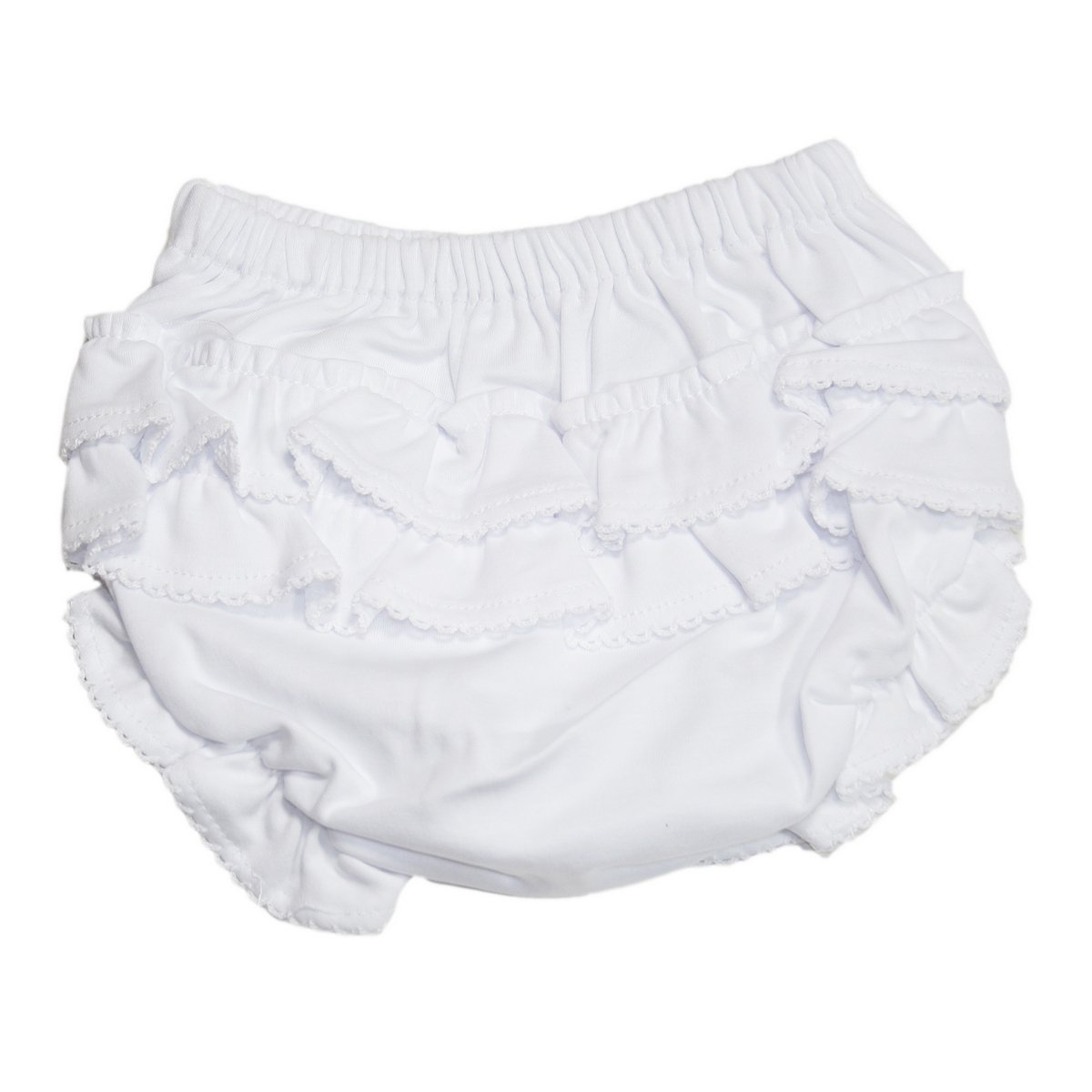 Kissy KissyBasic Diaper Cover with Ruffle - White