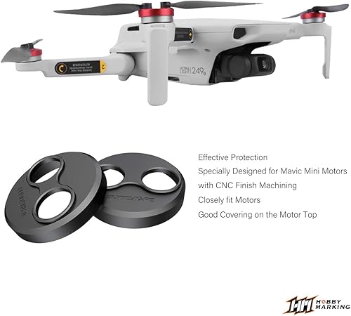 Miniatura 4 de 4 piezas de aluminio tapa protectora de polvo para DJI Mavic Mini Drone accesorio a prueba de polvo a prueba de arañazos accesorios de protección