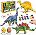 Lehoo Castle Pinturas para Niños Juegos de Manualidades Pintar Dinosaurios Pintar Manualidad Pintar Dinosaurios Figuras de Dinosaurio para Pintar Kit Manualidades para Niños con Tatuajes Dinosaurio