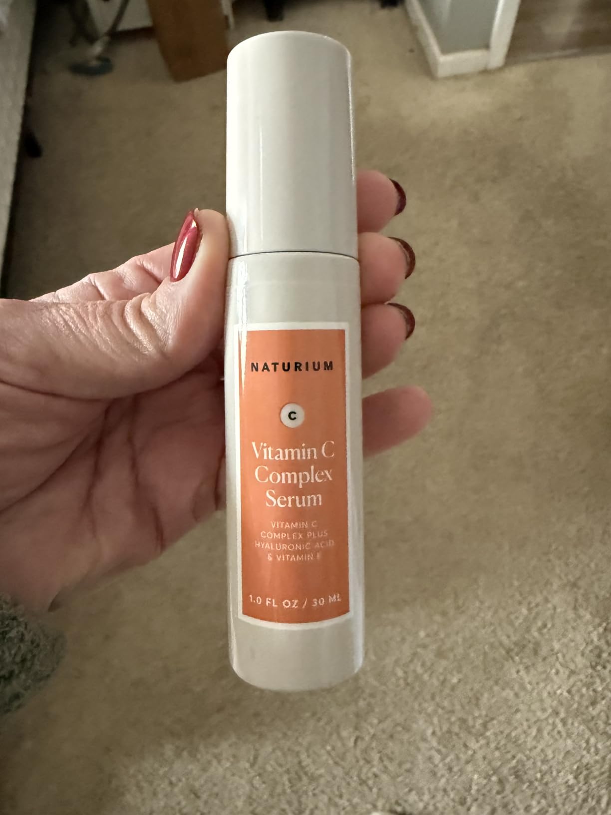 Naturium Vitamin C Complex Face Serum Jumbo, Anti-Aging Facial Treatment with Hyaluronic Acid & Vitamin E, 2 oz