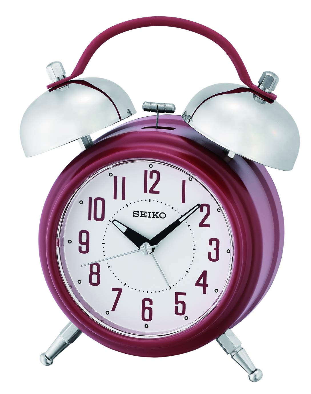 SEIKO トラベルアラームクロック レッド Amazon.co.jp: SEIKO 目覚まし時計 レッド 7.25 x 5.6 x 2.7インチ