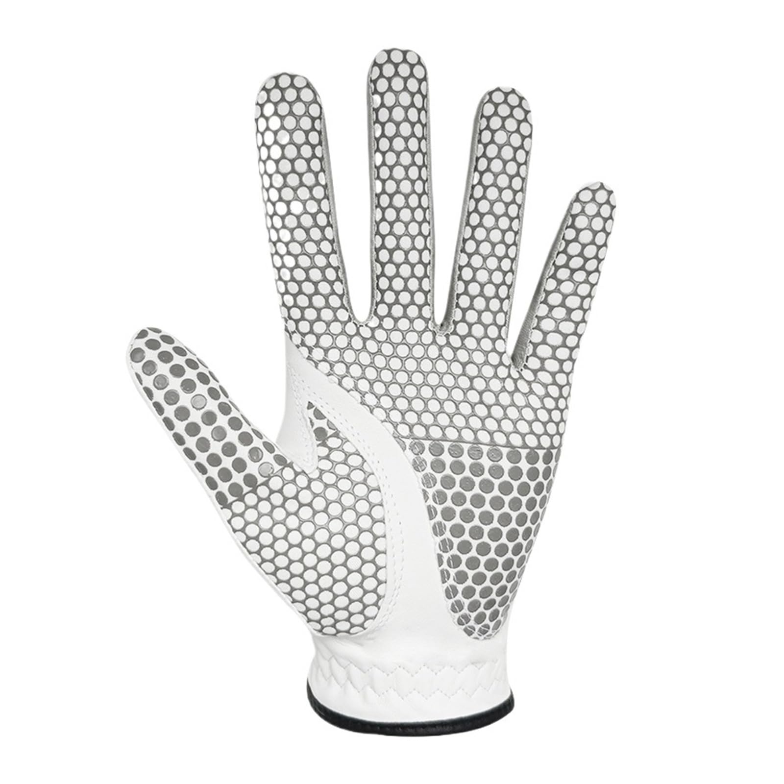 GVOVLVF Gant de golf pour homme en peau de mouton véritable blanc respirant, antidérapant, doux et confortable