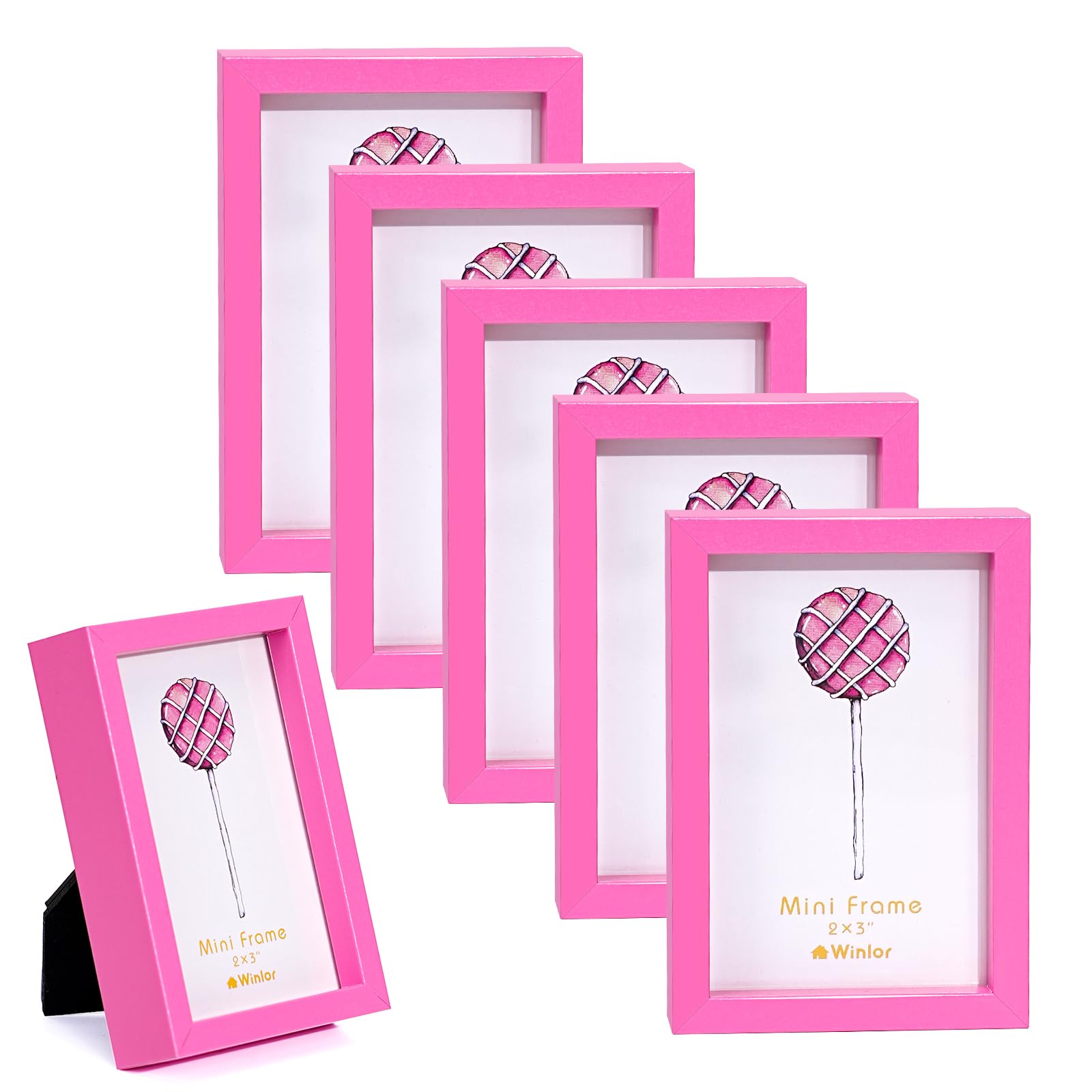 Hawaiian フォトフレーム ピンク ♡ ① Amazon.com - Winlor Small Picture Frames, Mini Size Baby Photo