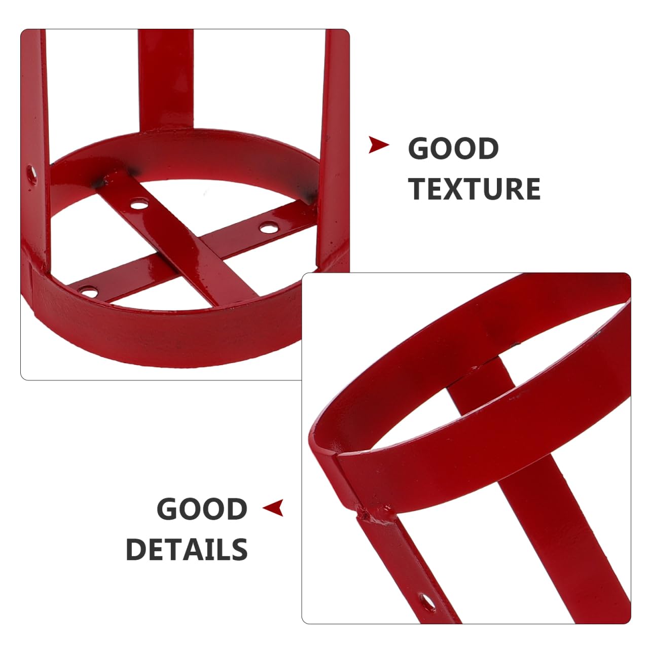 Abaodam Support de Fixation Montage Mural Sécurisé et Solide pour Extincteur en Fer Rouge Design Compact et Polyvalent pour Véhicules et Bus
