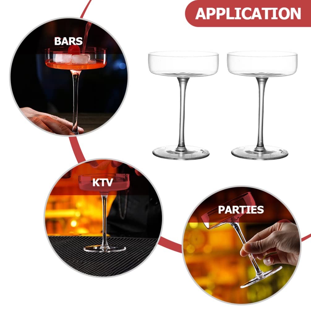 Margarita Gläser Klare Daiquiri Brille Martini Margarita Gläser Wein Becher Cup Trinkgläser Für Partybars 2 Stücke