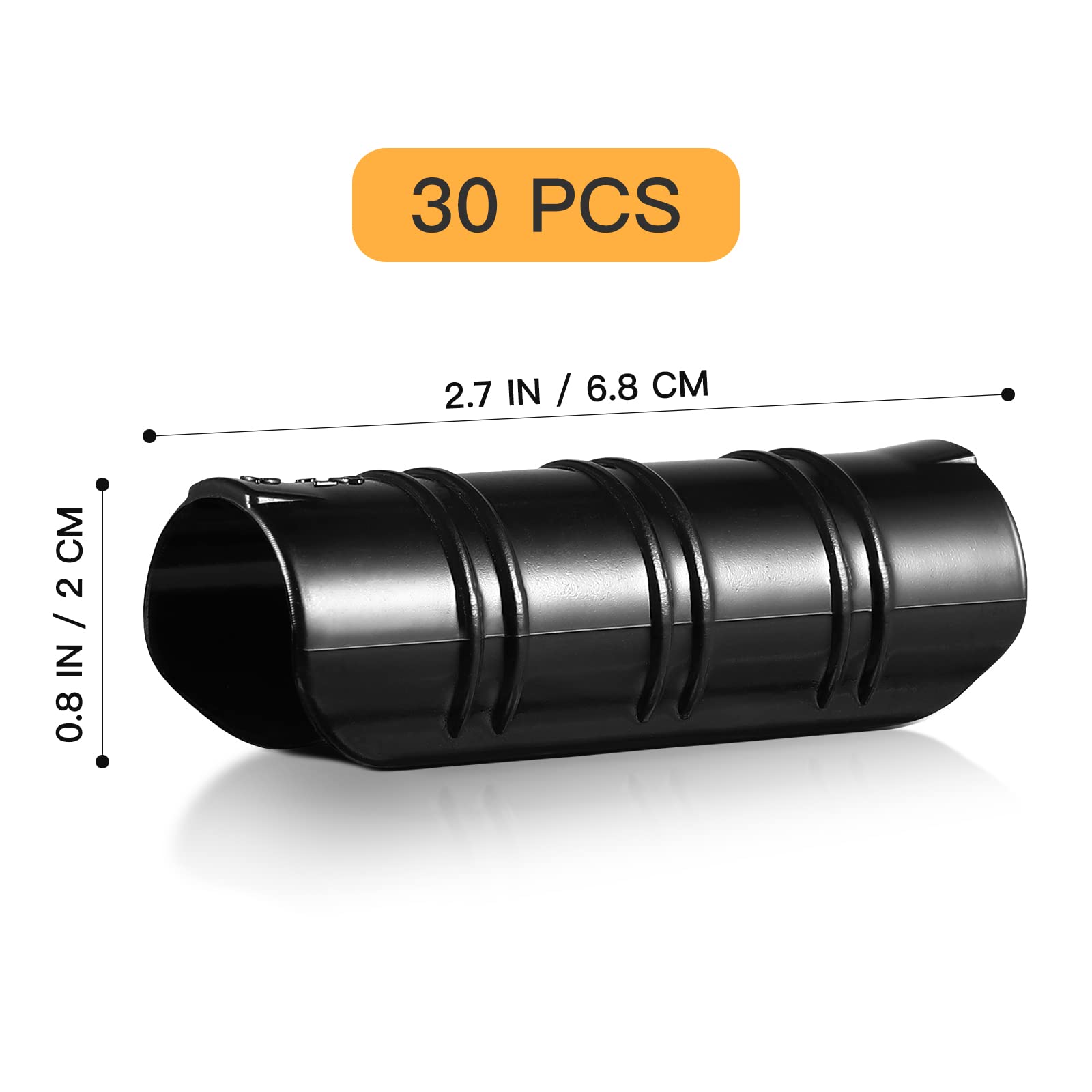 YARNOW Lot De 30 Clips De Fixation, Colliers De Serrage En Plastique Pc Pour Tuyaux De 20 mm, Idéal Pour Fixer Bâches, Filets Et Films