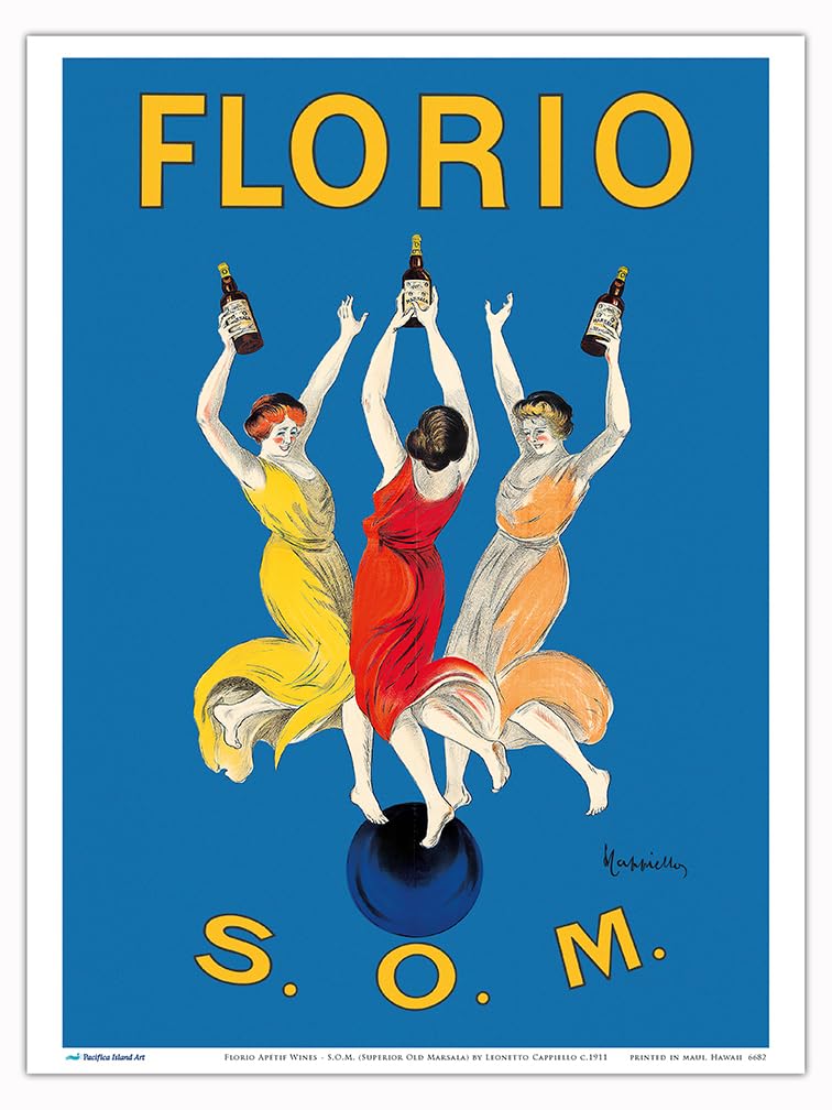 アーセナル　カラフィオーリ　アートポスター  A3版 Amazon.com: Florio Apétif Wines - S.O.M. (Superior Old Marsala